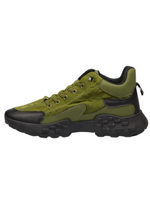 Urbanart Mens Ankle Sneaker - Olive/Black