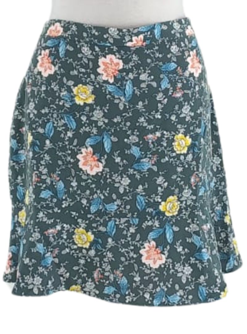 FLORAL TIERED SKIRT