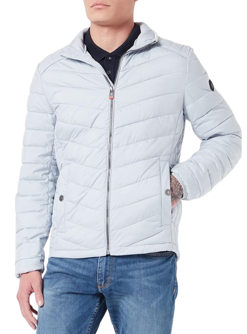 Tom Tailor Mens Light Weight Quilted Jacket - Sky Blue