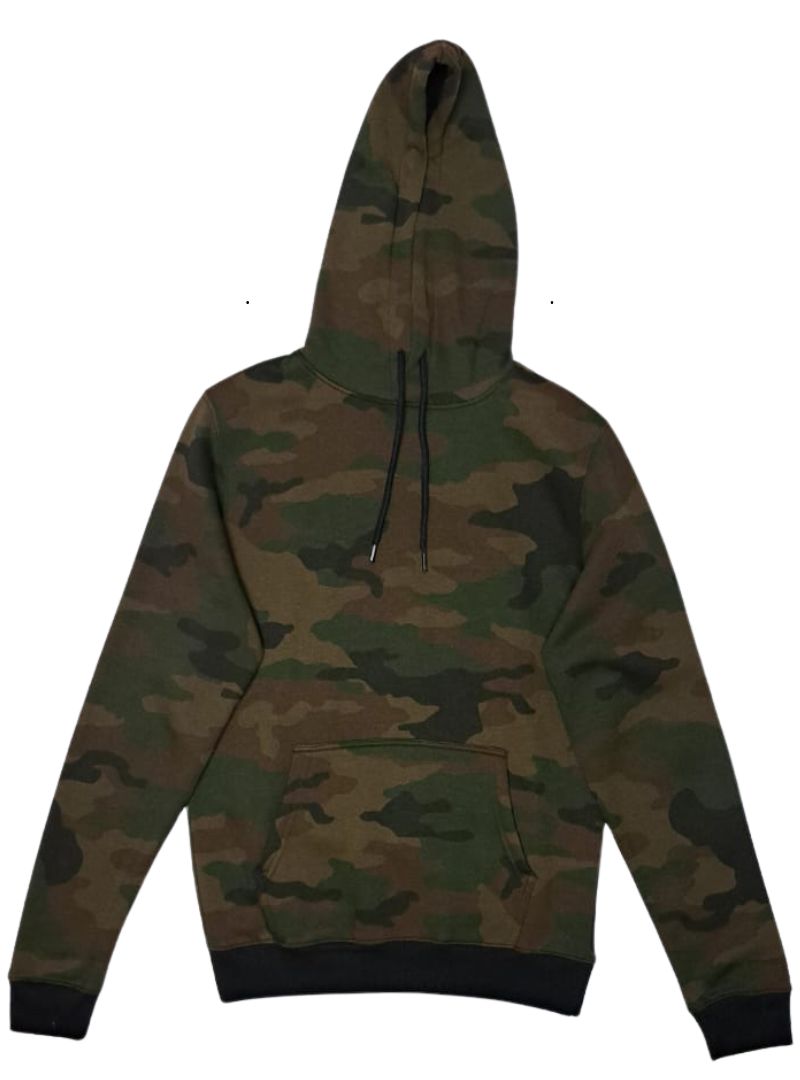 Terranova Mens Hooded Fleece Top - Green