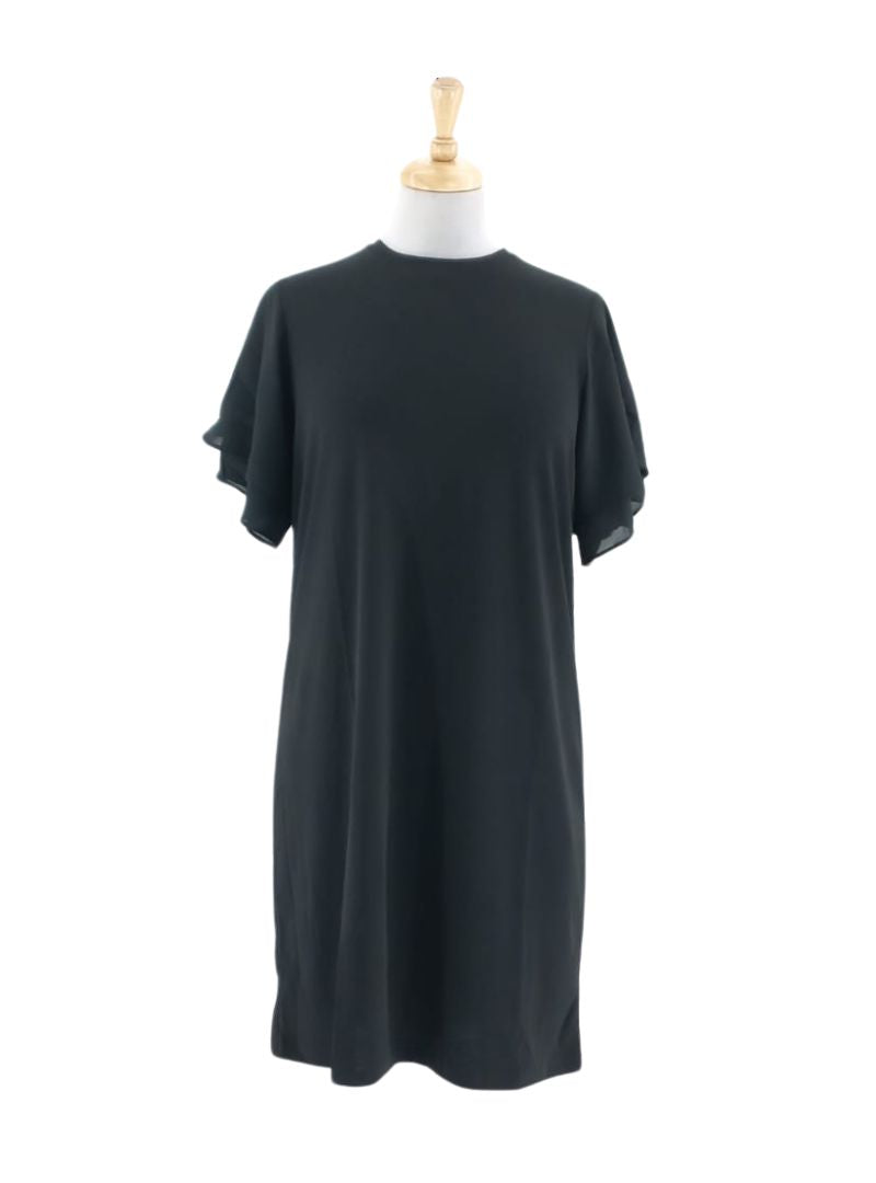 DOUBLE LAYERD SLEEVE BASIC DRESS