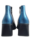 TWO TONE VINTAGE BLOCK HEEL BOOTS