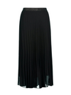 Gina Laura Pleated Chiffon Skirt - Black