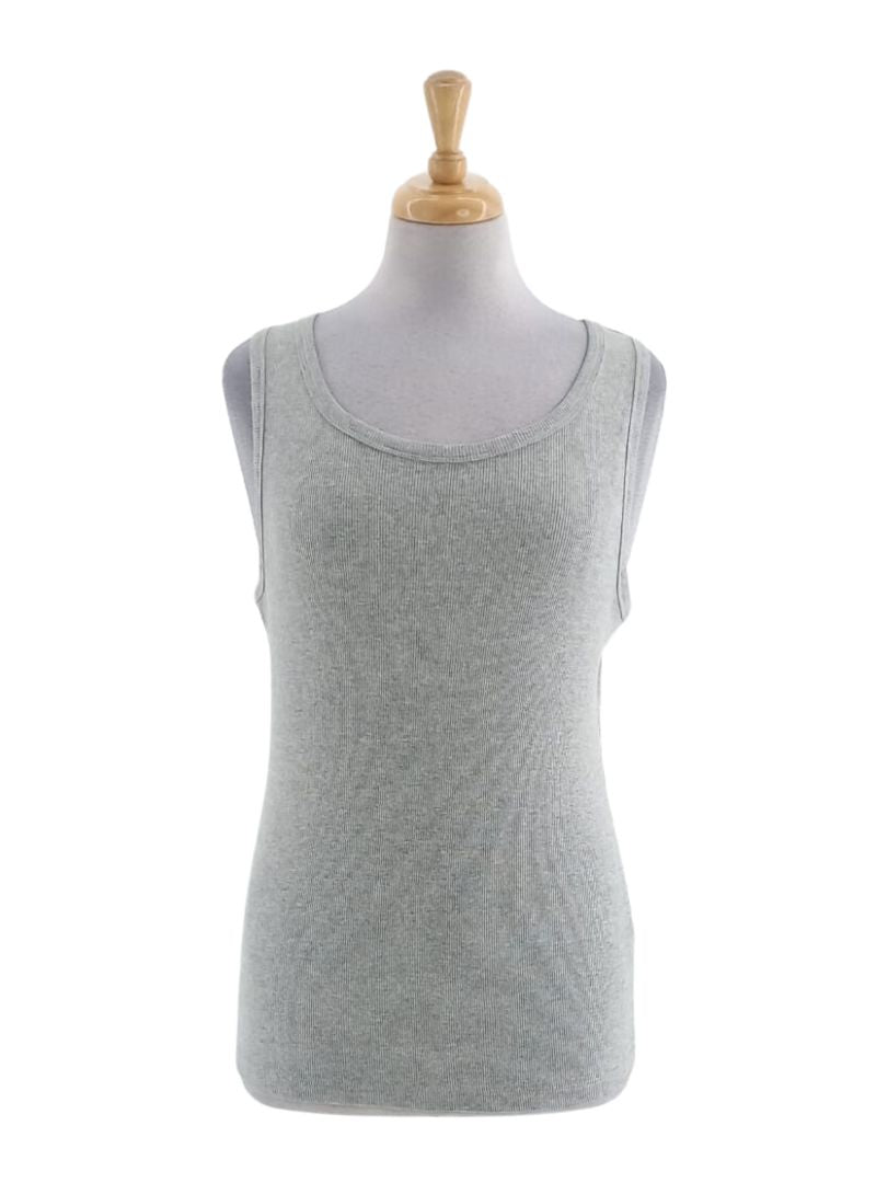 RIB TEXTURED TANK TEE