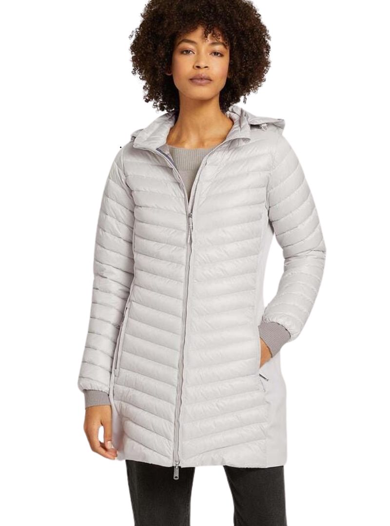 LIGHT WEIGHT PUFFER JACKET DETACHABLE HOOD