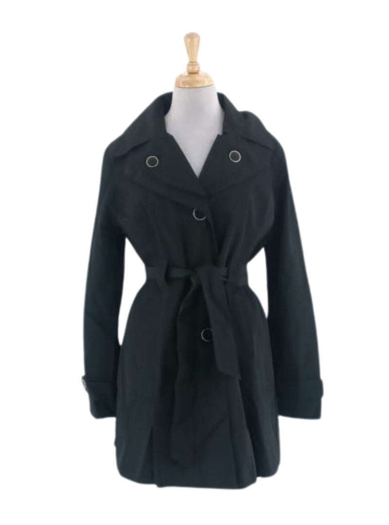 HOODED TRENCH COAT