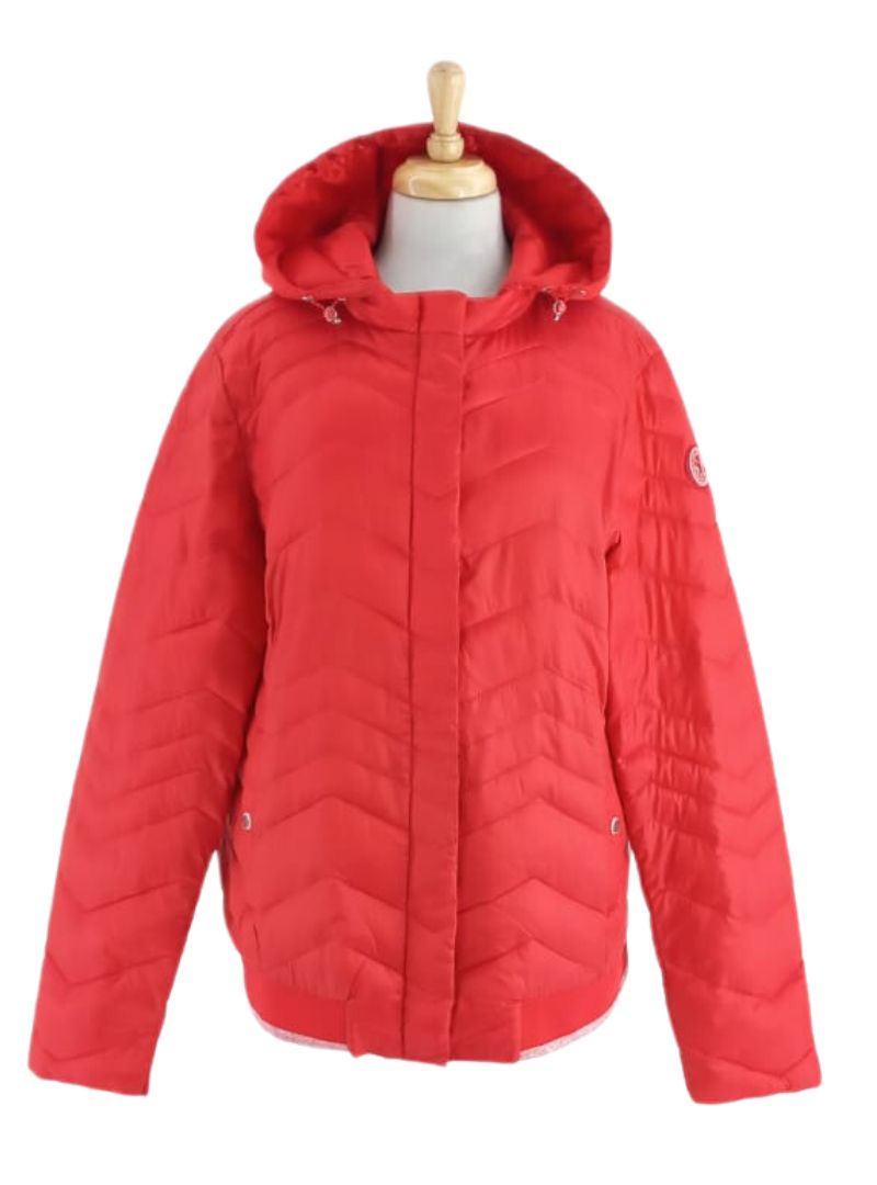 LIGHT WEIGHT HOODED PUFFER JACKET