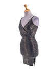 EMBELLISHED SPAGHETTI STRAP MINI DRESS
