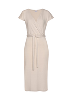 Lascana Ladies Ribbed Dress - Cream