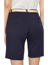 Esprit Ladies Belted Chino Shorts - Navy