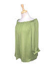 Ada Gatti Ladies Off Shoulder Blouse - Green