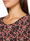 ROUND NECK LONG SLEEVE FLORAL TEE