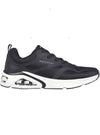 Skechers Mens Uno Revolution-Airy Sneaker - Black/White