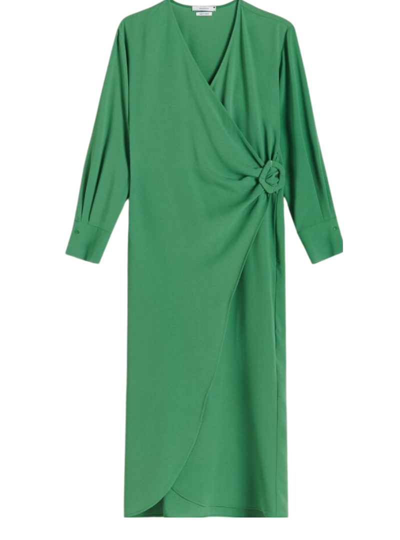 Reserved Ladies Tie Detail Dress - Green