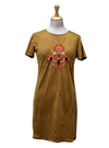 Ada Gatti Sued Dress - Brown