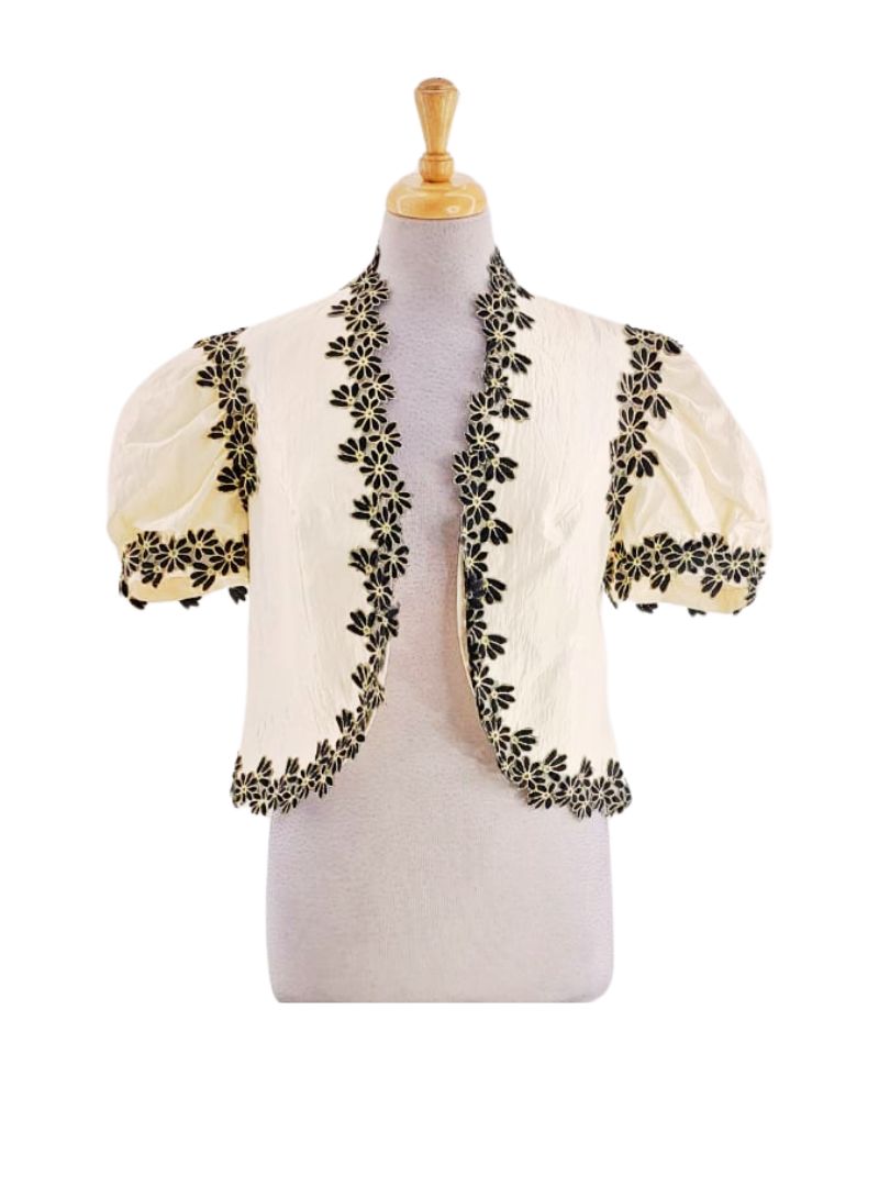 FLORAL EMBROIDERY DETAILED JACKET