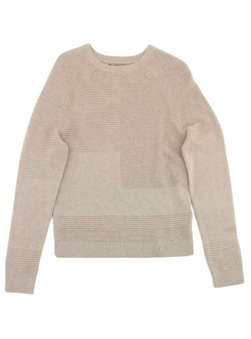 RIBBED DETAIL KNIT PULLOVER