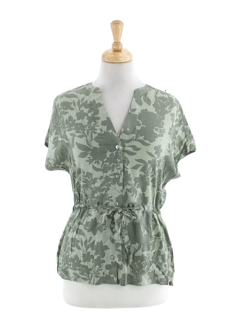 CAMO DETAILED BUTTONED SHIRT