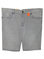 Mcneal Mens Slim Fit Denim Shorts - Grey