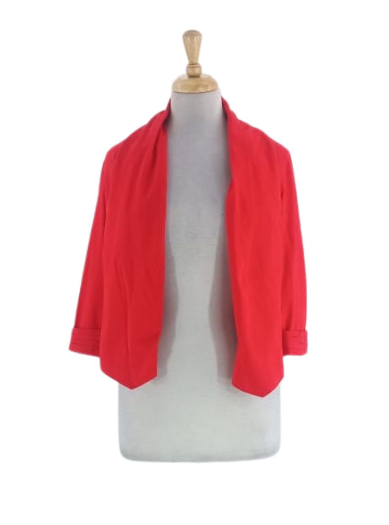 CASUAL RUCHED SLEEVE JACKET