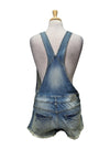 Inside Ladies Shorts Denim Dungaree - Blue