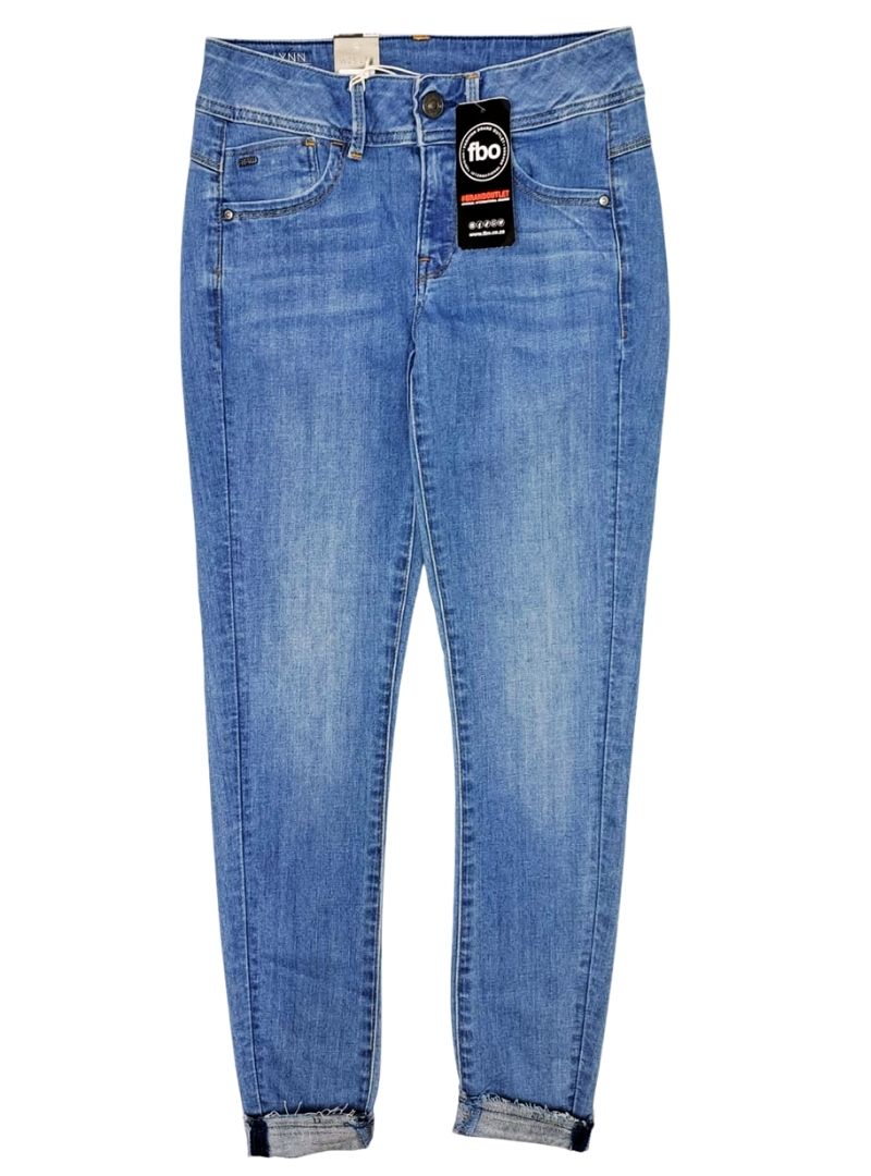 G Star Raw Denim Ladies Lynn Mid Skinny Ankle Jean - Blue