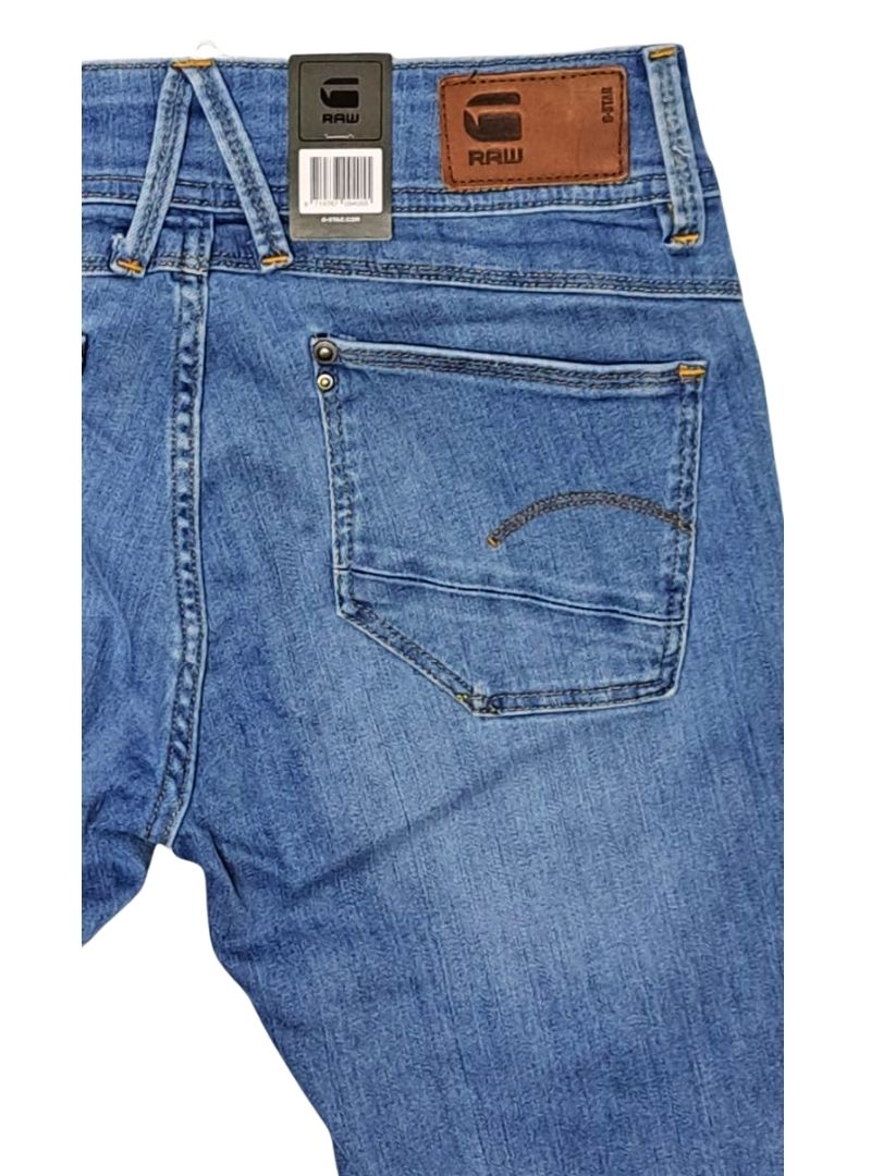 G Star Raw Denim Ladies Lynn Mid Skinny Ankle Jean - Blue