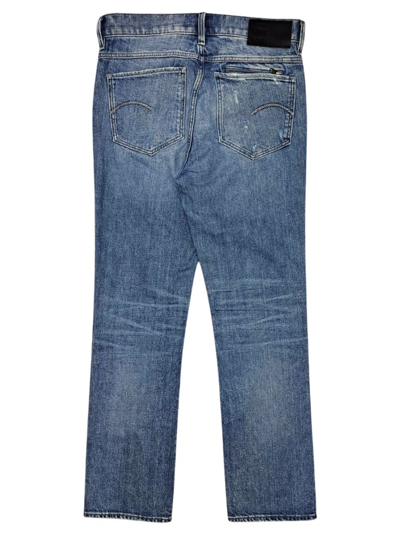 G Star Raw Denim Mens Noxer Straight Jean - Blue