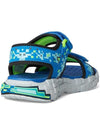 Skechers Kids Mega Splash Sandals - Blue/Green/Grey