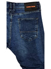 Gabbia Denim Mens Ribbed Detail Jeans - Blue
