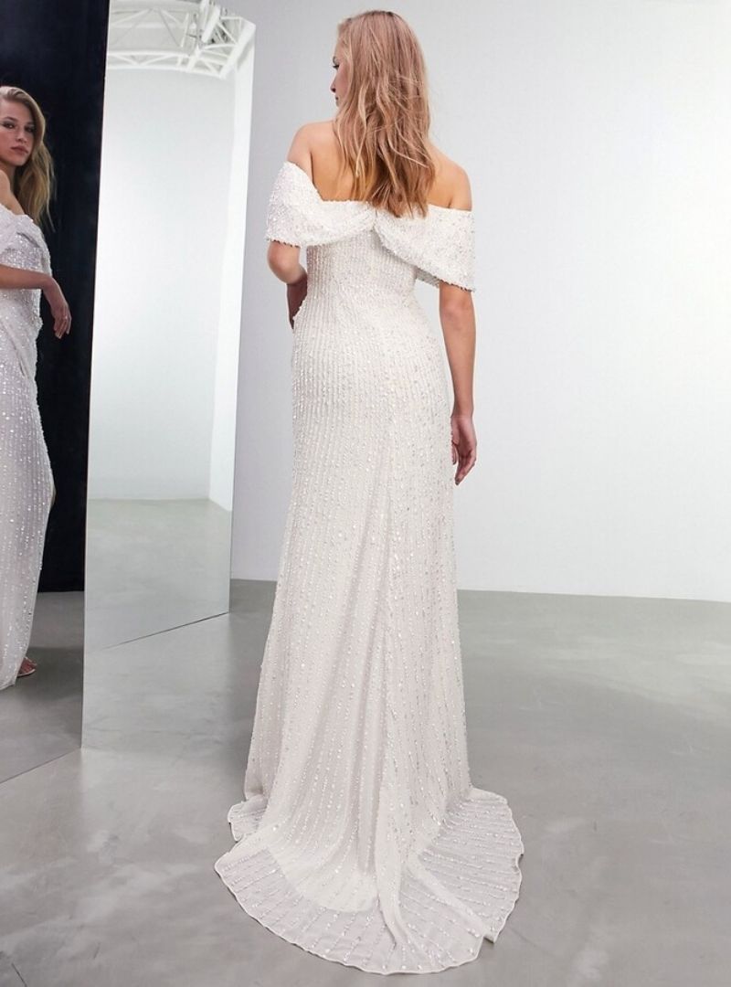 CECILIA BARDOT WEDDING DRESS IVORY