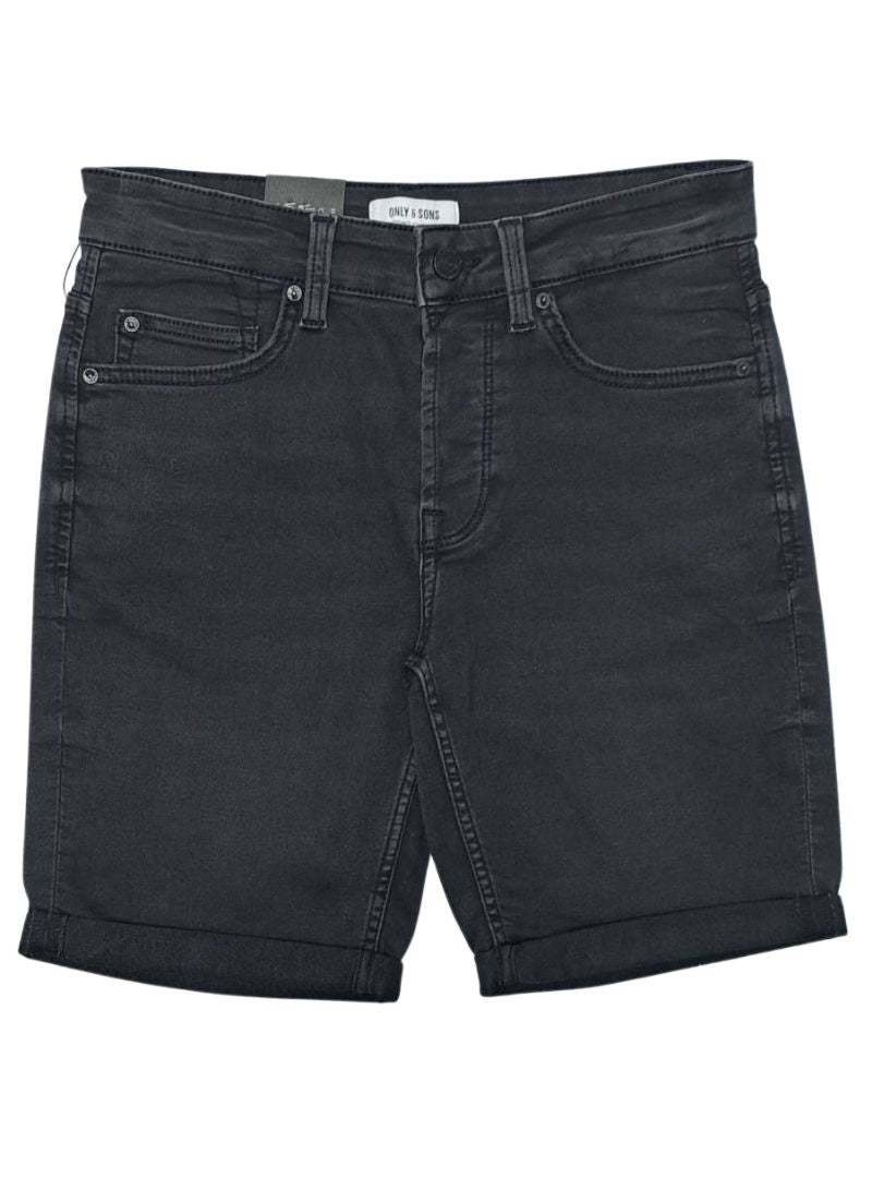 Only & Sons Mens Basic Shorts - Black