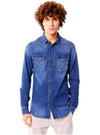 FRONT POCKET DENIM SHIRT