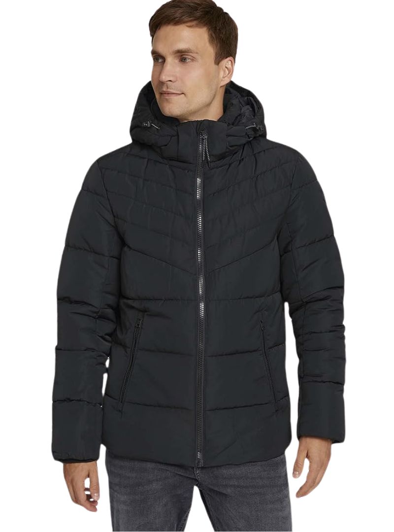 HOODED PUFFER JACKET