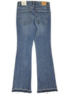 House/Denim Ladies Flare Mid Waist Jean - Blue