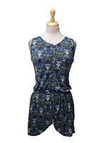 Ada Gatti Ladies Detailed Jumpsuit - Blue/White/Green