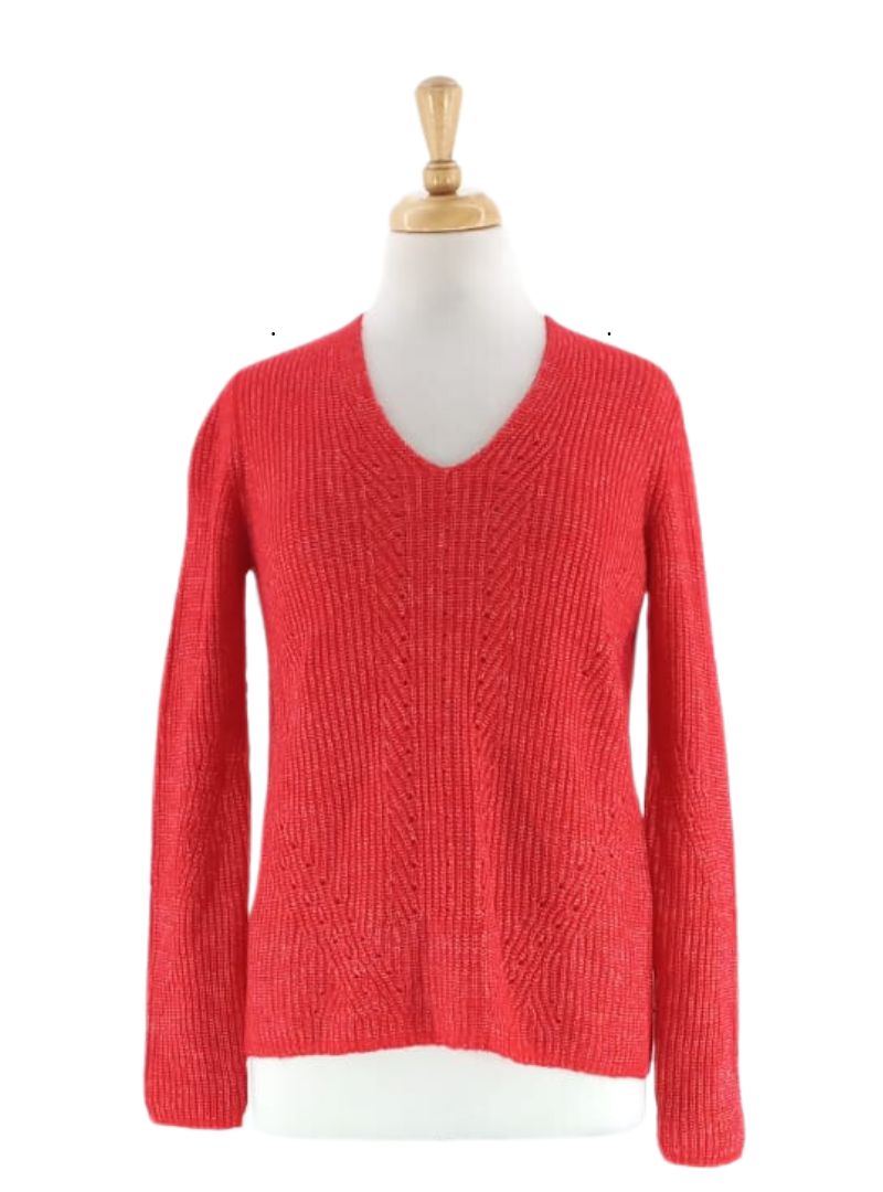 DETAILED KNIT LONG SLEEVE TOP