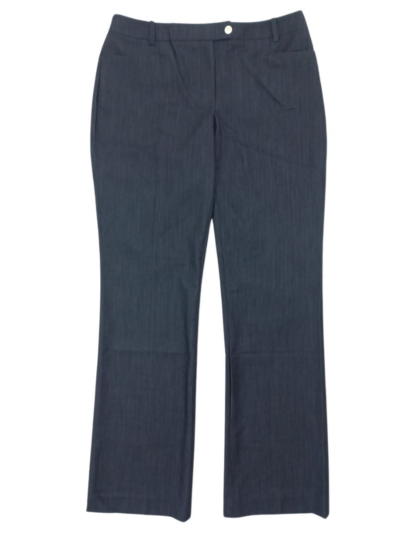 DENIM LOOK STRAIGHT LEG FORMAL TROUSER