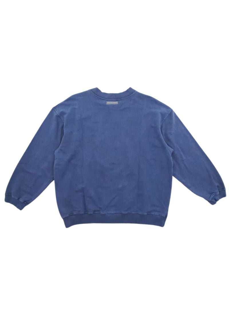 OVERSIZED FLEECE CREW NECK TOP