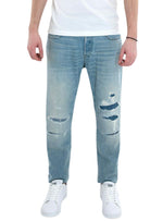 STRAIGHT TAPERED DENIM JEANS