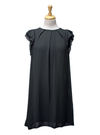 Ada Gatti Ruffle Sleeve Dress - Black