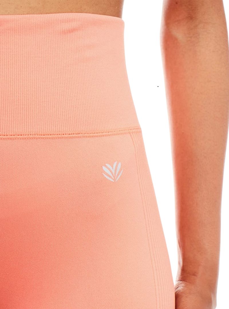 Forever 21 Ladies High Rise Legging - Peach/Grey
