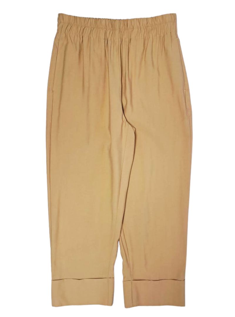 Lascana Ladies High Waist Casual Trouser - Khaki