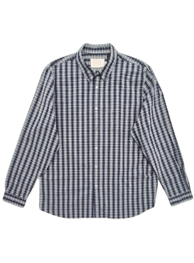 CHECK DETAIL LONG SLEEVE SHIRT