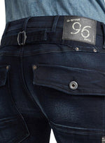 HERITAGE EMBRO TAPERED DENIM