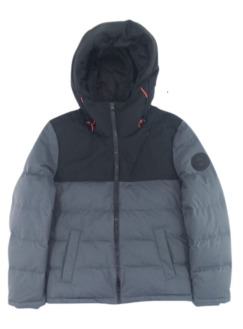 DETAILED HOODED PUFFER JACKET