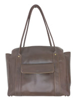 DOUBLE ZIPPER MULTI GENUINE LEATHER BAG