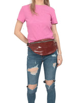 S.oliver Pleather Textured  Waist Bag - Brown