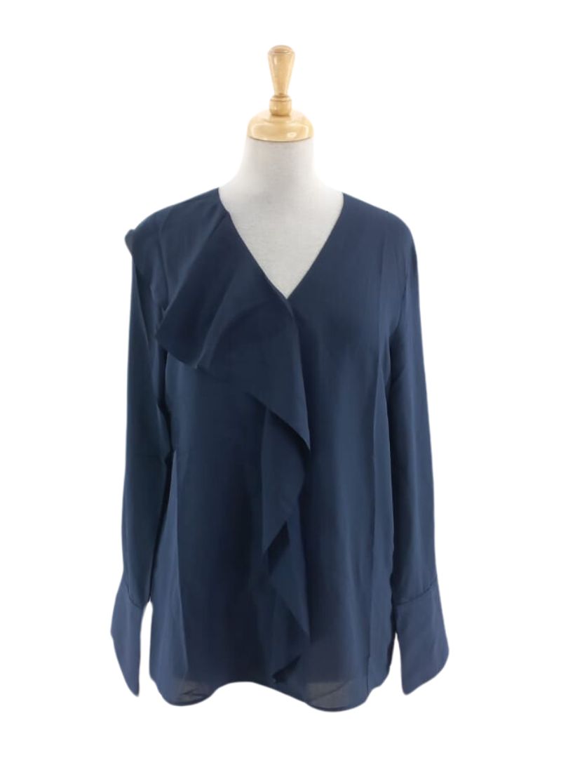 FRILL DETAIL CHIFFON BLOUSE