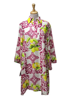 Made In Italy Lemon Printed Vivianne Ladies Dress - Pink